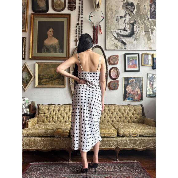 URBN Polka Dot Summer Dress w Adjustable Straps Size Small - Picture 6 of 9